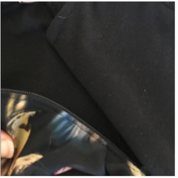 Ted Baker Black Tobelle Printed Ruched Detail Dress size 3 *PLZ READ* - Picture 9 of 16